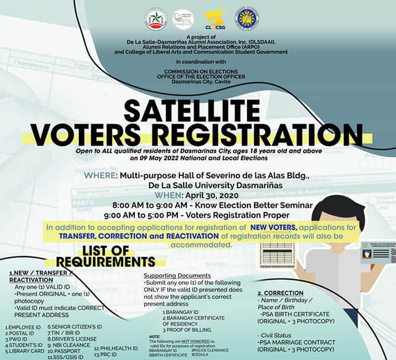 Satellite Voters' Registration and Seminar