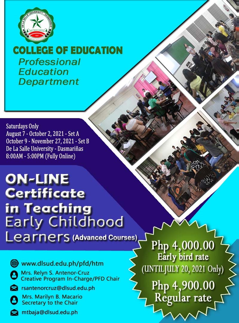 Certificate in Teaching Early Childhood Learners (Advanced Courses)