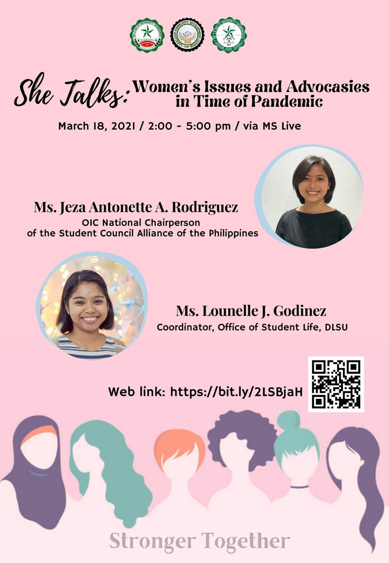 She Talks: Women Issues and Advocacies in Times of the Pandemic