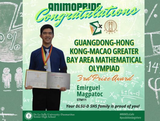 SHS student places third in Math Olympiad  	
