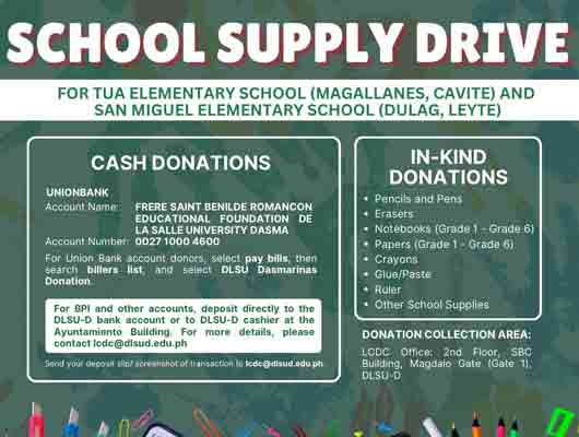 LCDC Launches School Supply Donation Drive