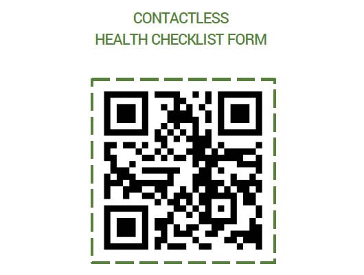contactless health checklist form