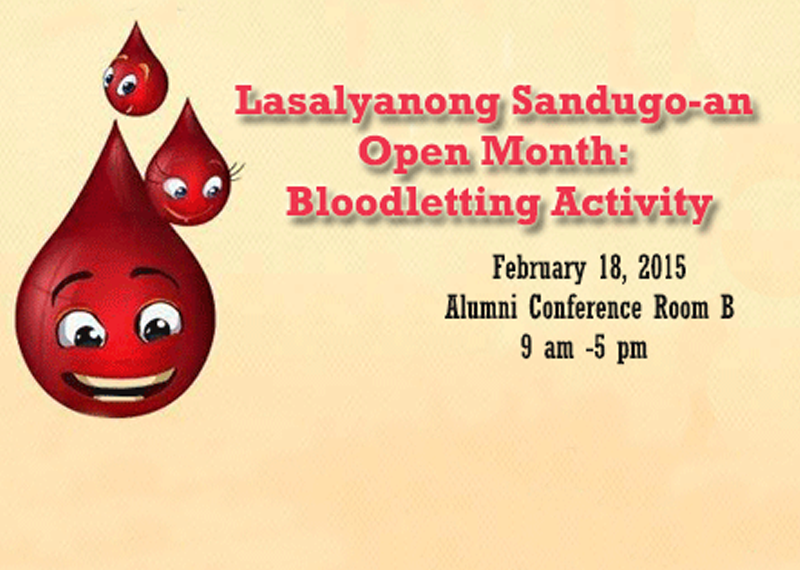 Lasalyanong Sandugo-an Open Month: Bloodletting Activity on February 18