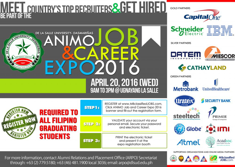 ANIMO Job and Career Expo 2016