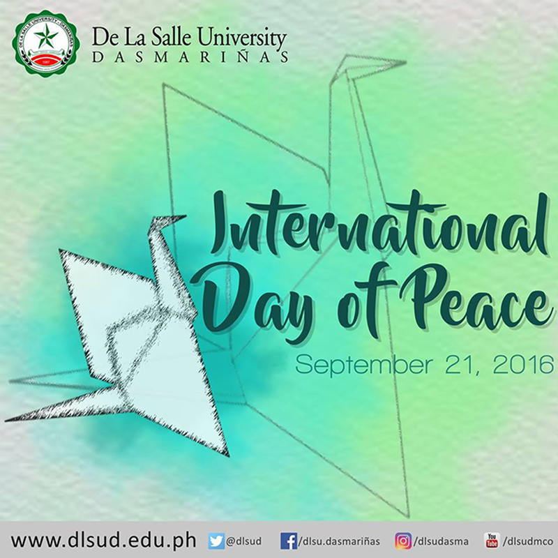 Lasallians observe Int'l Day of Peace