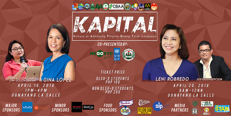 VP Leni, ex-DENR chief Lopez to address students for KAPITAL