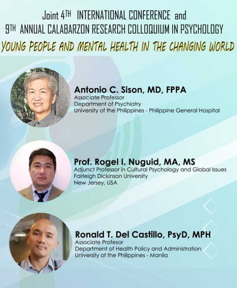 Call for Papers for joint 4th International Conference and 9th Annual CALABARZON Research Colloquium in Psychology