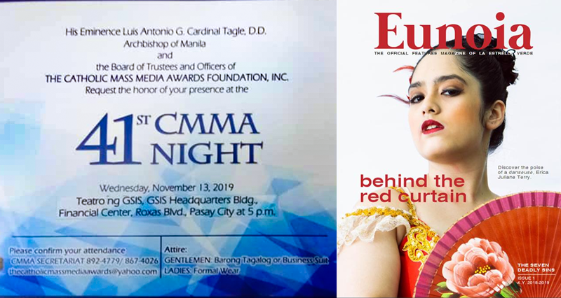 Eunoia earns nod from 41st CMMA Awards