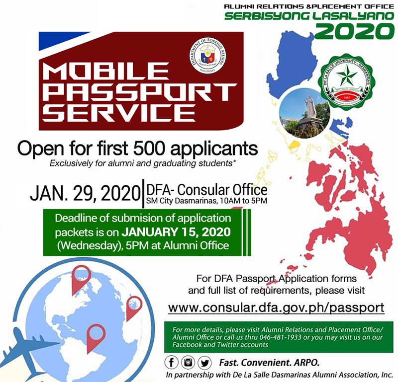 Serbiyong Lasalyano now accepting DFA passport applications