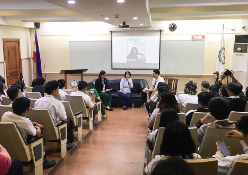 Former CJ Sereno visits DLSU-D