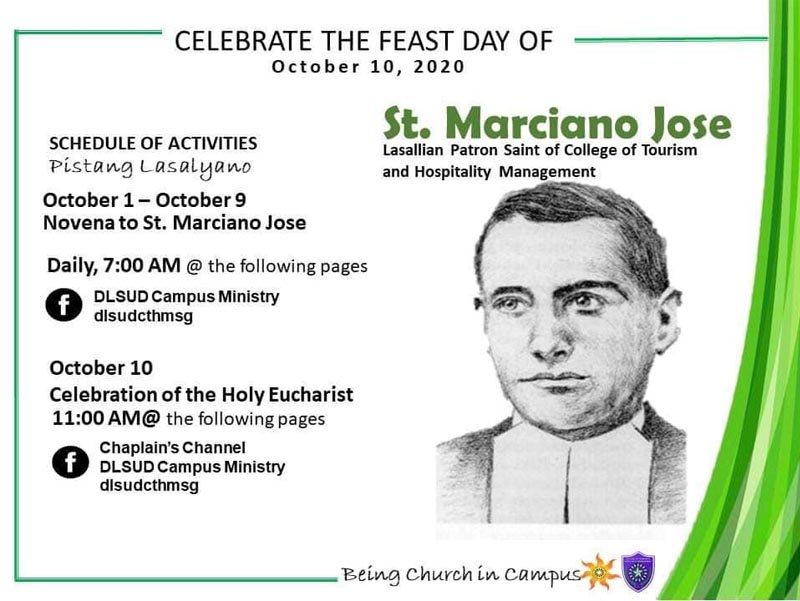 Feast Day of St. Marciano Jose