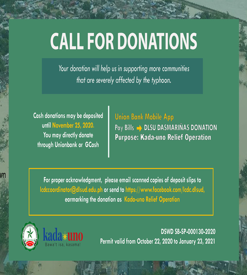 Call for Donations: Typhoon Ulysees
