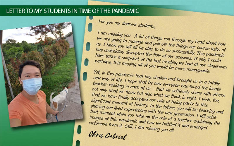 Professors write letters to students in the time of pandemic