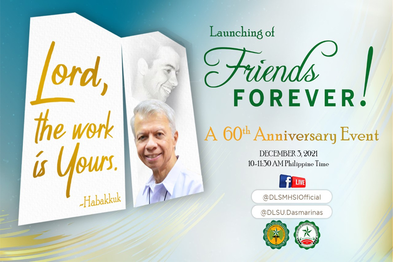 DLSU-D, DLSMHSI launches FRIENDS FOREVER! Movement for Br. Gus' 60th anniversary