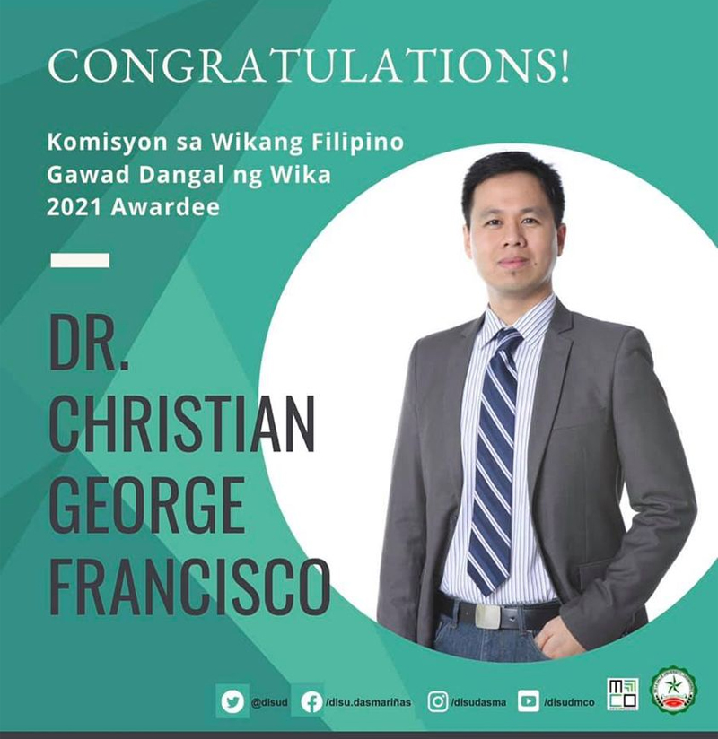 DLSU-D faculty honored by KWF