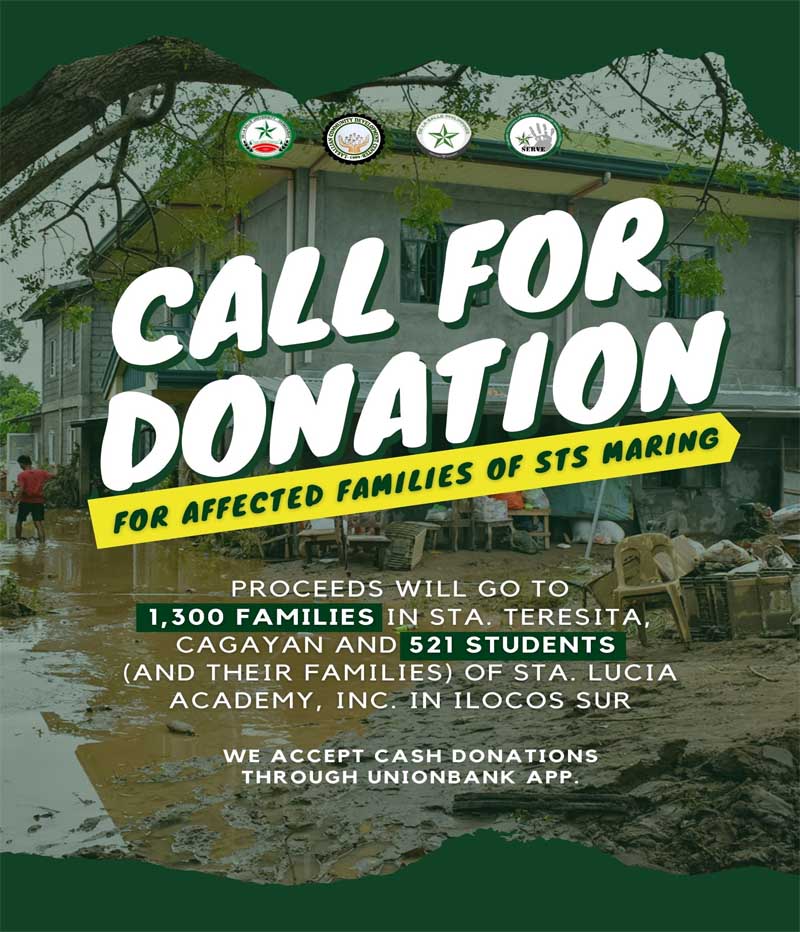 Donation drive for victims of Severe Tropical Storm Maring