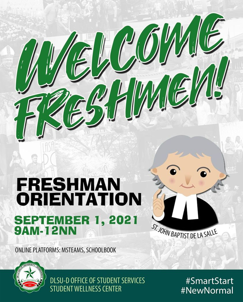 Freshman Orientation on September 1