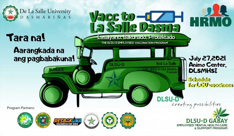 DLSU-D employees to receive COVID-19 vaccines