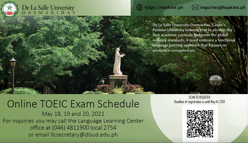 TOEIC for graduating students
