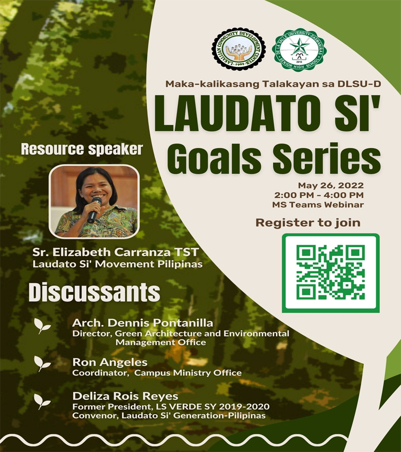 Maka-kalikasang Talakayan sa DLSU-D: Laudato Si’ Goals