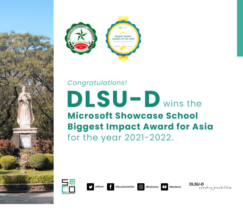 DLSU-D receives award from Microsoft