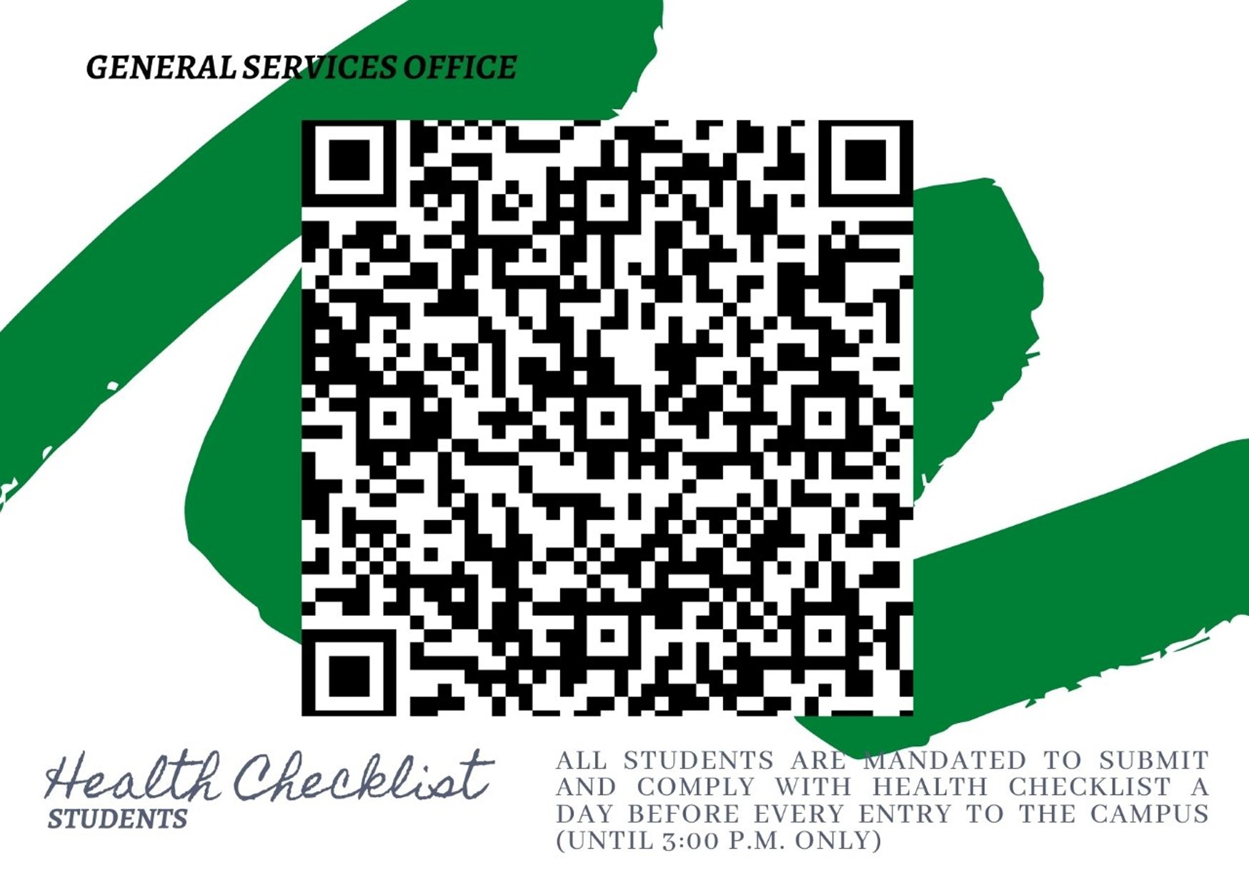 Health Checklist Form
