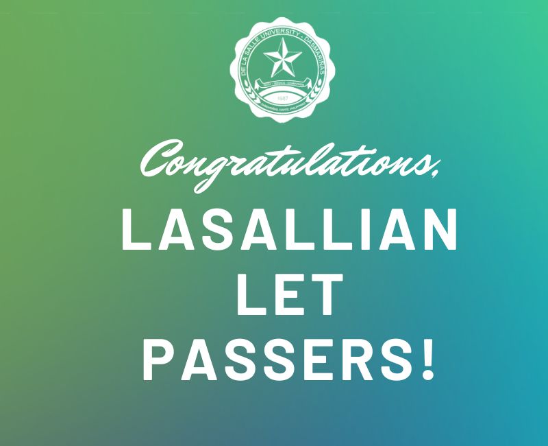 Congratulations, Lasallian LET passers