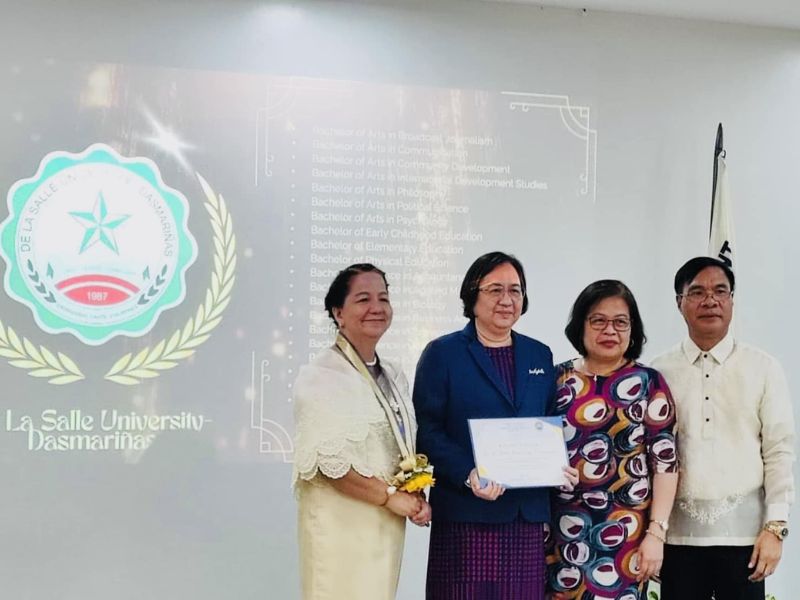 DLSU-D amomg HEIs honored by CHEDRO IV