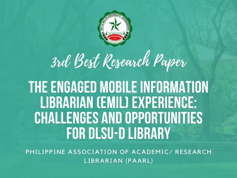 DLSU-D Library bags PAARL award