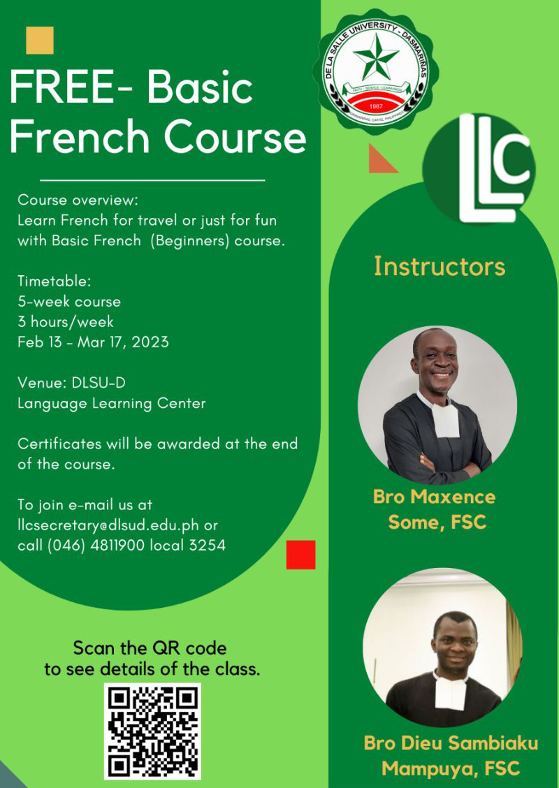 LLC offers free Basic French Course