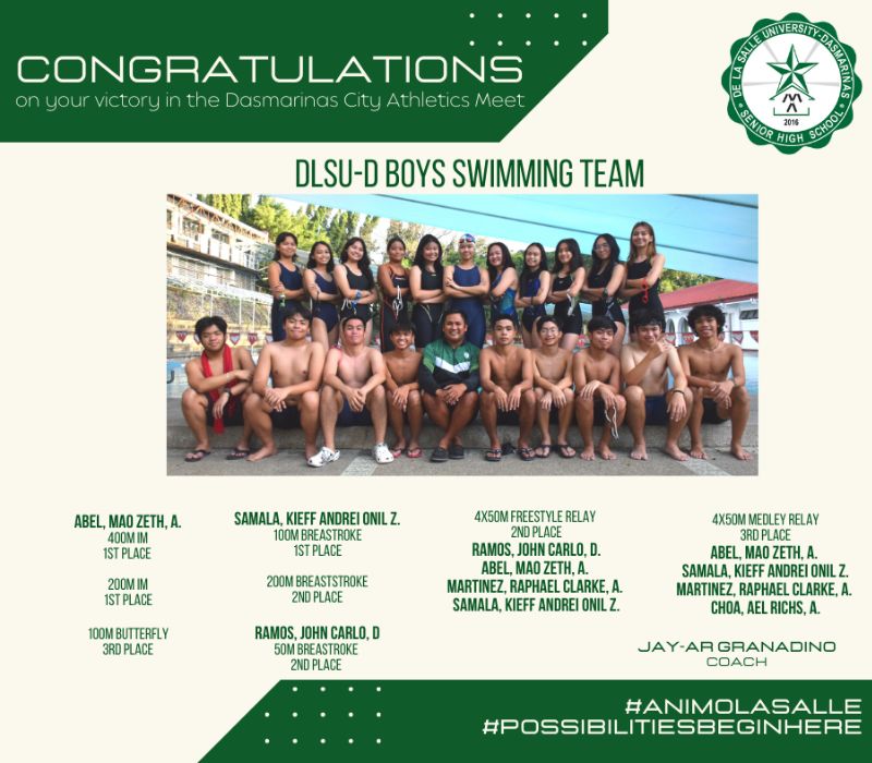 DLSU-D SHS win big at city meet