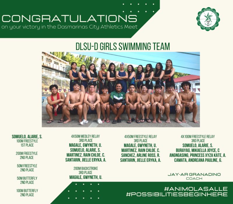 DLSU-D SHS win big at city meet