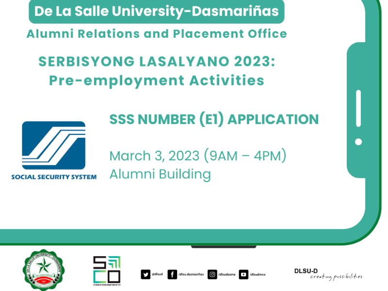 Serbisyong Lasalyano 2023: Pre-Employment Activities