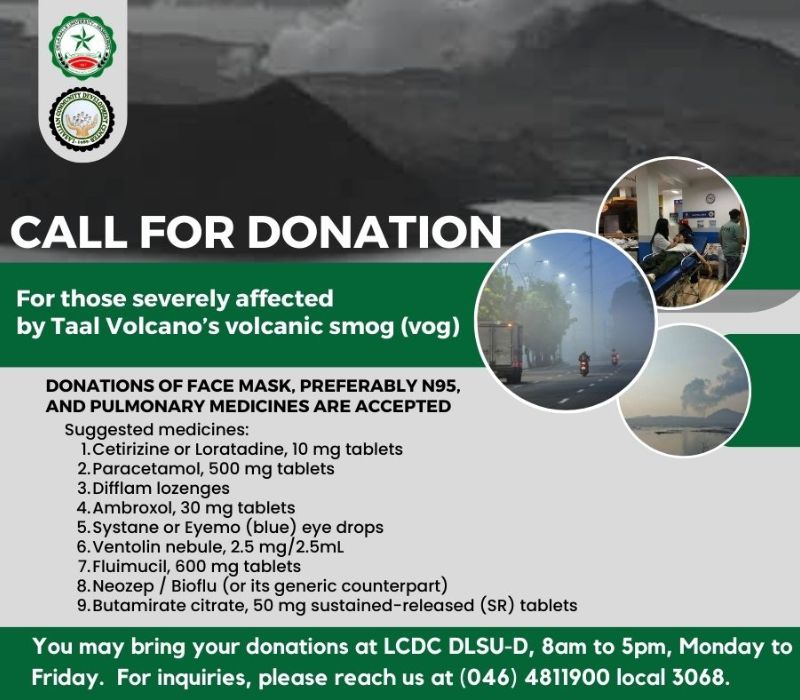 Call for Donations: Volcanic Smog relief drive 