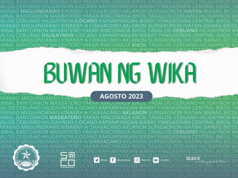 DLSU-D celebrates Buwan ng Wika