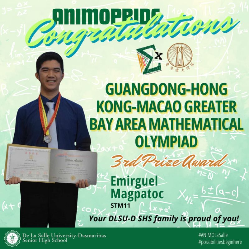 SHS student places third in Math Olympiad