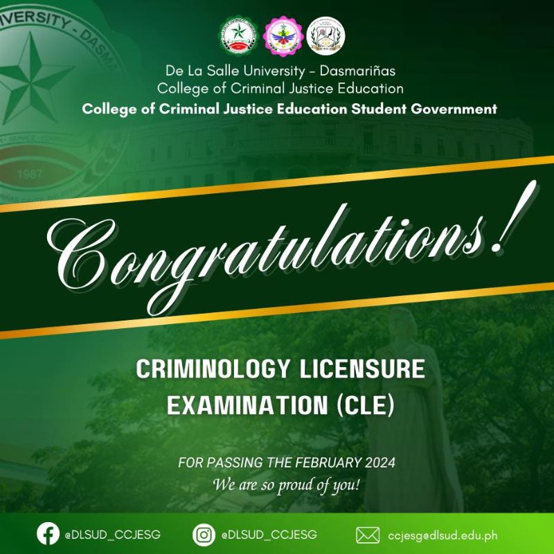 Congratulations, Lasallian CLE passers