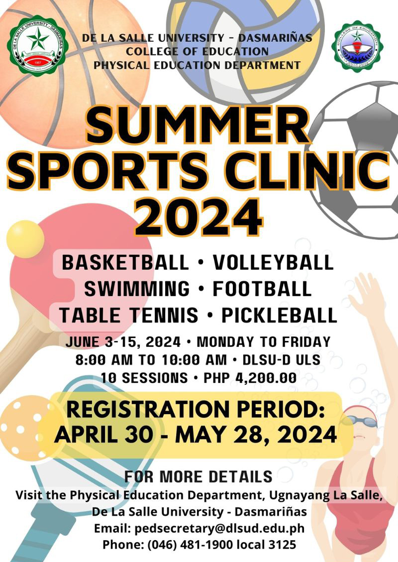 DLSU-D brings back Sports Clinic for 2024  