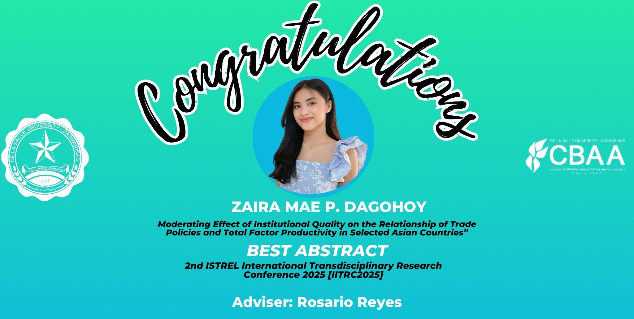 Lasallian Researchers from the Allied Business Department Win Top Awards in Prestigious Conferences 