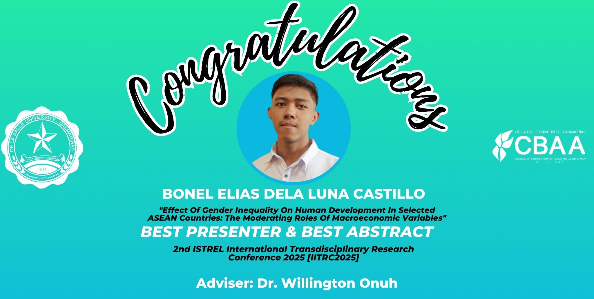 Lasallian Researchers from the Allied Business Department Win Top Awards in Prestigious Conferences 