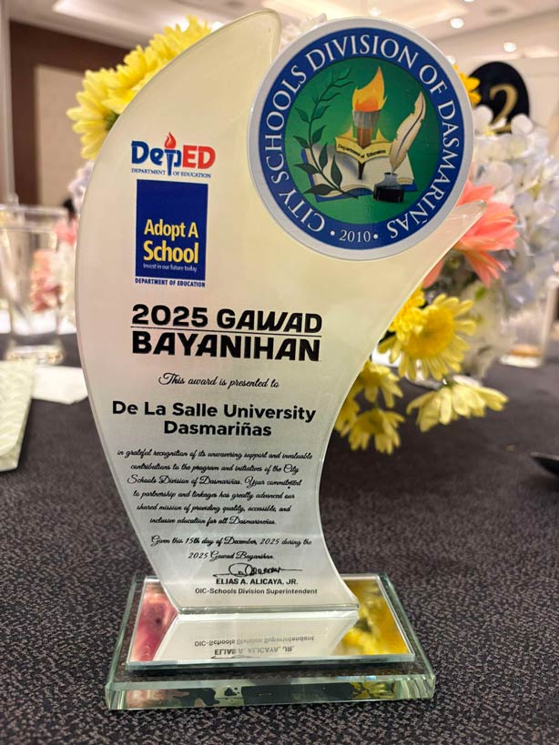 DLSU-D Receives 2025 Gawad Bayanihan Award