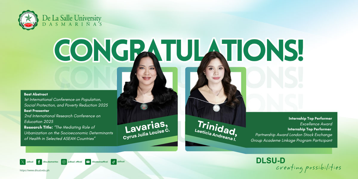Allied Business Department Celebrates Lasallian Excellence: Unlocking Economic Potential Through Research and Industry Impact