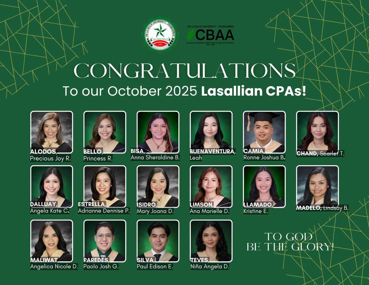DLSU-D Celebrates 2025 CPA Board Exam Passers