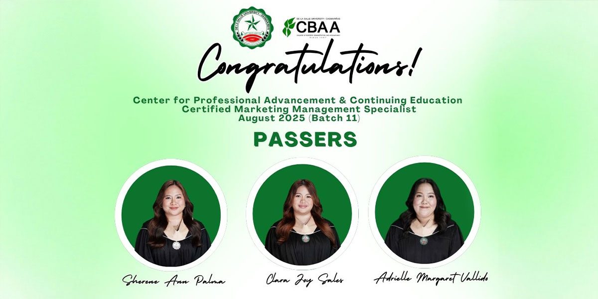 CBAA Celebrates Marketing Management Alumni Achievers in CPACE Certification Program