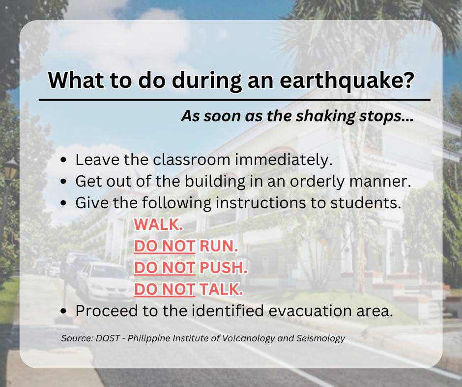 Earthquake Preparedness for the Lasallian Community