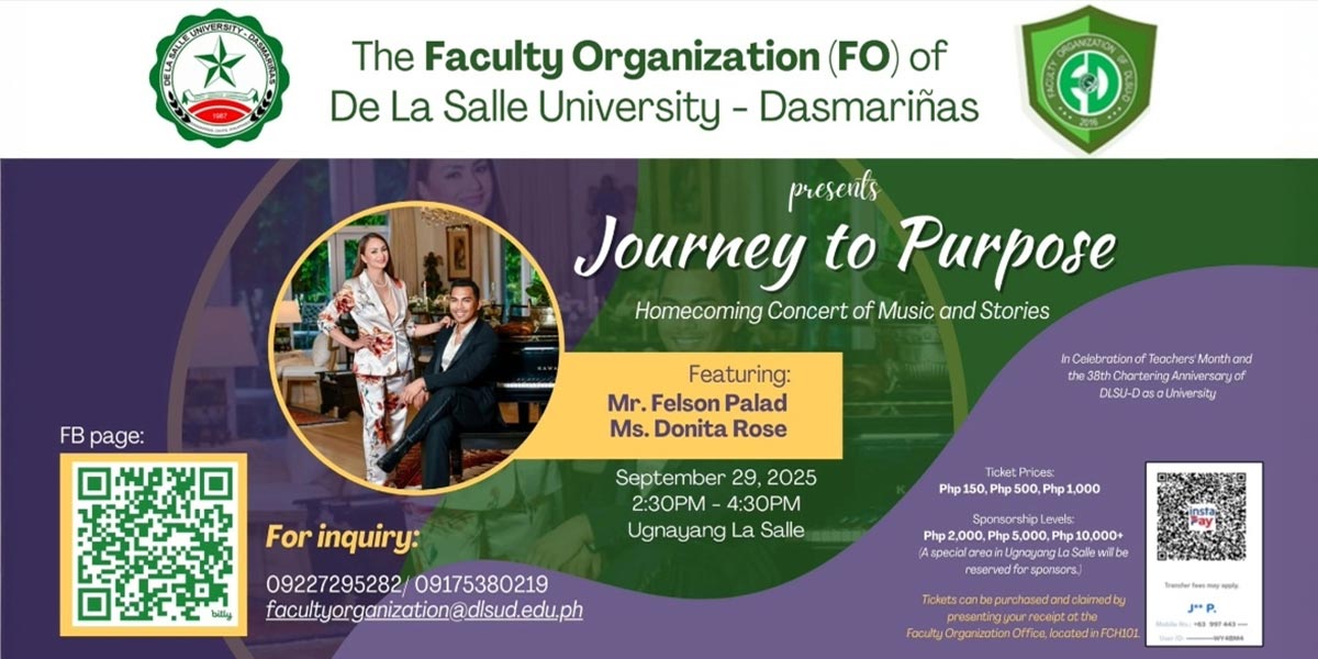 DLSU-D to Hold Homecoming Concert with Donita Rose