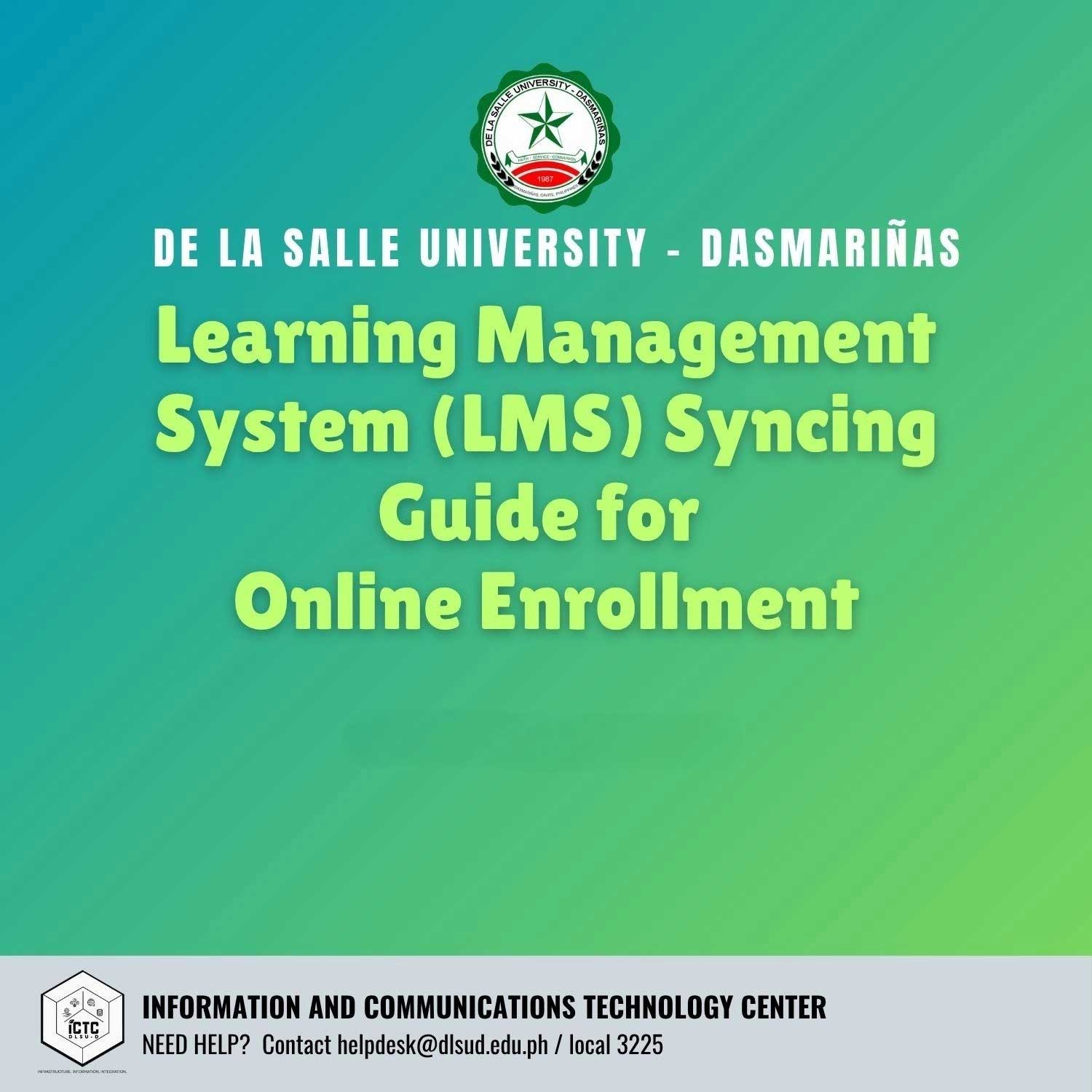 DLSU-D Enhances Online Enrollment with LMS Sync