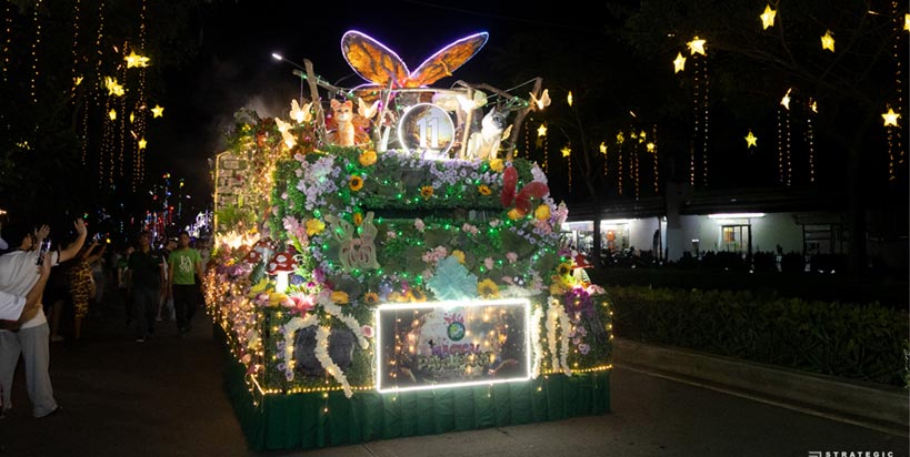 DLSU-D entry bags 1st runner up at Paruparo Festival Lighted Float Parade 