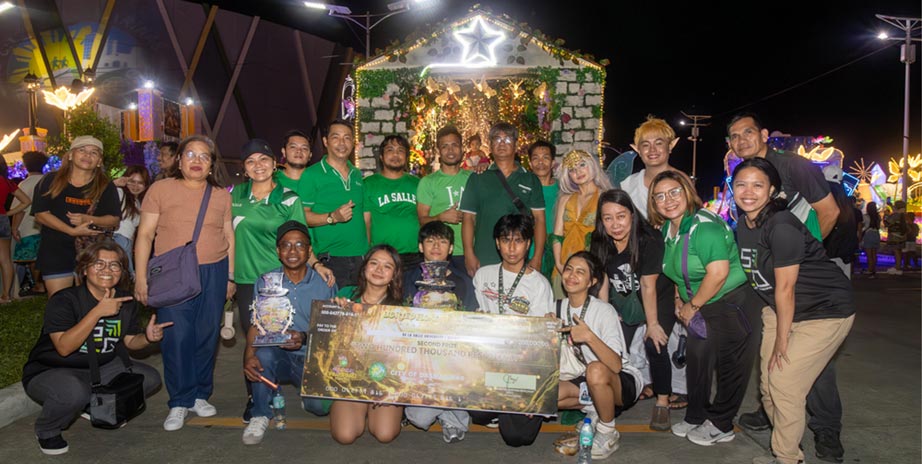 DLSU-D entry bags 1st runner up at Paruparo Festival Lighted Float Parade 