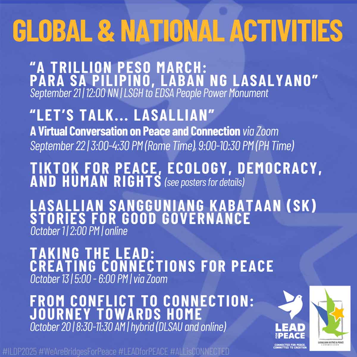 DLSU-D Celebrates Lasallian Days for Peace 2025